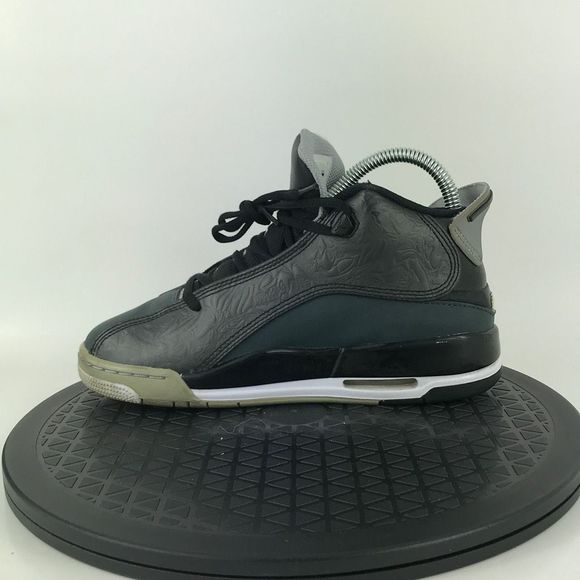 Nike Air Jordan Dub Zero Black/Gray Basketball Shoes 311047-004 Youth Size 4Y - Picture 9 of 12